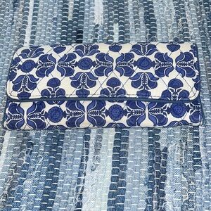 Vera Bradley Blue and White Quilted Wallet